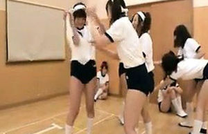 Mischievous Japanese teenagers give..