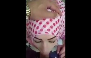 Hijab Virgin Blow-job